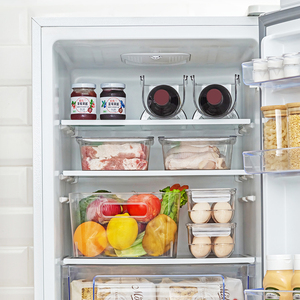 Comptoirs de cuisine empilable casier à vin en plastique organisateur de stockage vin eau <span class=keywords><strong>porte</strong></span>-<span class=keywords><strong>bouteille</strong></span> réfrigérateur support de stockage de vin - Product Image 5