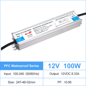 60W 100W 150W 200W 250W 300W 360W IP67 Waterproof <b>Led</b> <b>Driver</b> AC100-240V/170-264V to DC 12V 24V High PF 0.95 CV <b>LED</b> Power Supply - Product Image 3