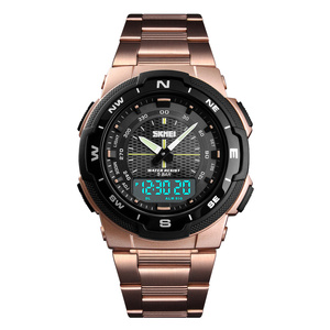 Superiore di buona qualità di marca Skmei 1370 nero digital orologio da polso 5atm resistente all'acqua ultimi orologi di design per Gli Uomini - Product Image 3