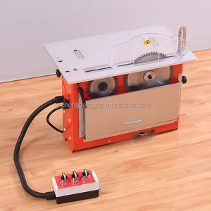Scie à bois portable à double lame, machine à scier circulaire automatique, moteur sans balais, scie de table d'occasion pour le travail du bois, scie à panneaux - Product Image 4