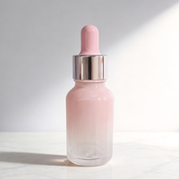 Flacon compte-gouttes en verre de luxe rechargeable de 10 ml avec compte-gouttes scellé pour fard à paupières liquide, sérum, huile essentielle, étiquette privée personnalisée