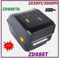 Imprimante d'étiquettes thermiques directes à code-barres Zebra ZD888T/ZD888CR/ZD220/ZD230/ZD888TA 203/300 dpi, nouveau modèle