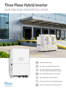 Onduleur triphasé Deye 100 kW Modèle <span class=keywords><strong>SUN</strong></span>-100/125K-SG02HP3-EU-GM10 CE : Un actif à valeur ajoutée pour optimiser les portefeuilles de propriétés commerciales - Product Image 5