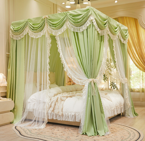 Mosquitero Plegable en Forma de Cono para Niños, <span class=keywords><strong>con</strong></span> Marco, Cortina de Cama Romántica <span class=keywords><strong>con</strong></span> Tres Puertas, Cubrecama - Product Image 3