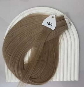 All'ingrosso russo vergine Remy Extension per capelli sottile adesivo Color argento cinereo doppio nastro disegnato in estensione dei capelli - Product Image 6