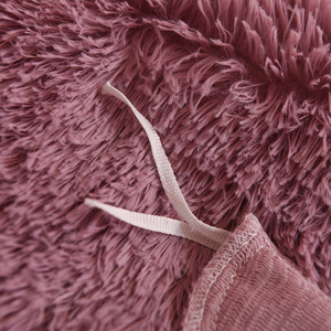 Bán Buôn 100% Polyester Ấm Faux Fur Nhung Sang Trọng Mink Fluffy Lông Tấm Ga Trải Giường Đặt Trực Tuyến - Product Image 5