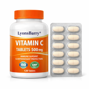 LYONSBARRY Tabletas de Vitamina C 500/1000 mg, Alta Potencia, Suplementos Dietéticos Naturales y Orgánicos, 100 Tabletas por Paquete - Product Image 2