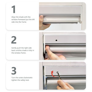 Persiana enrollable de fácil ajuste personalizada, montaje interior, sin taladro, persiana enrollable inalámbrica, sin apagón de peaje, persiana enrollable para ventana de día y noche - Product Image 4