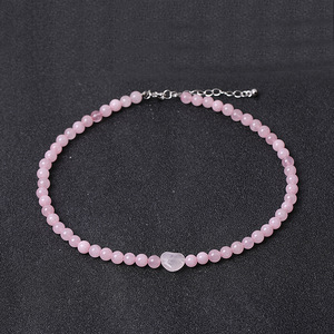 Natural Tiger Eye Heart Pendant Necklace & <b>Bracelet</b> Jewelry <b>Set</b> – Genuine Stone Chakra Reiki Gift for Women Men - Product Image 2