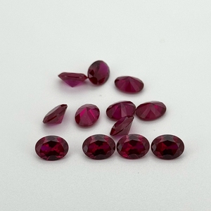 HQ permata Oval Oval potong 2 #3 #5 #8 #34 #149 #152 # merah muda kuning safir korundum Lab tumbuh batu permata safir - Product Image 2