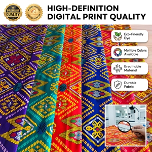 Pola Herringbone Tradisional Muslim Mindanao Seni Budaya Asli Batik Indonesia Sarung Pakaian Dekorasi Rumah
