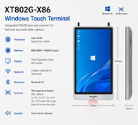 Terminal tactile Windows 11,6 pouces avec lecteur de codes-barres intégré XT802G-X86