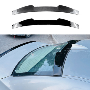 Bmw Rear Spoiler Blade Style Piano Black Carbon Fiber Texture Trunk Wing Exterior Modification - Product Image 1