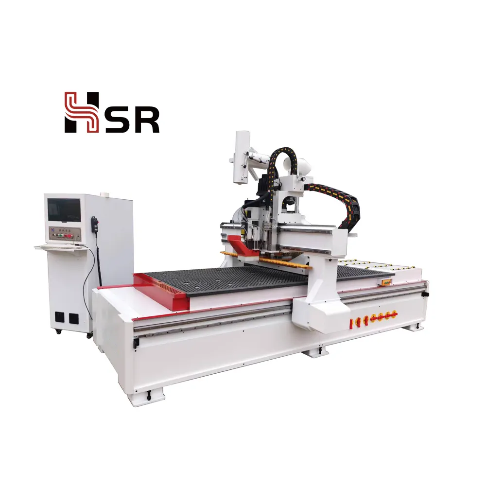 Hight Precision 4 Axis Wood Furniture Metal Cutting Carving Cnc Router Woodworking Machinery ATC Cnc Router