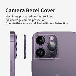 Protecteur d'objectif d'appareil photo professionnel en verre saphir 3D <span class=keywords><strong>ultra</strong></span>-fin à couverture complète pour 11 12 13 <span class=keywords><strong>Pro</strong></span> Max <span class=keywords><strong>14</strong></span> Plus - Product Image 3