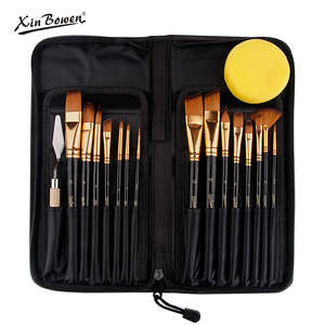 Set di 17 <span class=keywords><strong>Pennelli</strong></span> Professionali <span class=keywords><strong>per</strong></span> Pittura a Olio con Borsa in <span class=keywords><strong>Tela</strong></span>, Vendita all'Ingrosso dalla Fabbrica Xin Bowen - Product Image 2