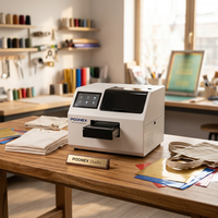 Impresora Digital Automática de Inyección de Tinta UV CMYK PodNEX A3 DX7, Todo en Uno, Rollo a Rollo, 2400 DPI, para Carcasas de Plástico para Teléfonos/AirPods, Android
