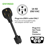 Cable de Extensión con Conector Ovrod NEMA 5-15 14-50 Gen 2 para Cargador de Vehículos Eléctricos, Compatible con Tesla Model S, 3, X, Y