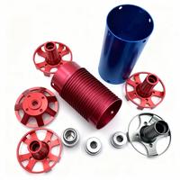 Kit de composants métalliques usinés CNC en aluminium anodisé coloré, service de fraisage de précision, polissage et sablage