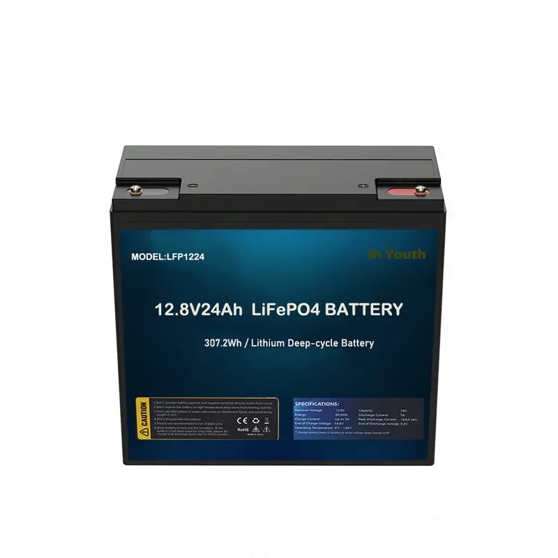 Pacco batteria 12V 24Ah Lifepo4 6000 cicli ricaricabili bilancer integrato BMS ricambio Fish Sonar Golf Cart batteria