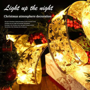<span class=keywords><strong>Ruban</strong></span> Lumineux Décoratif pour Sapins de Noël, Or et Argent, 1M 5M <span class=keywords><strong>10M</strong></span>, Guirlande <span class=keywords><strong>LED</strong></span> sur Fil de Cuivre, <span class=keywords><strong>Ruban</strong></span> de Fée pour Fête de Noël et Mariage - Product Image 2