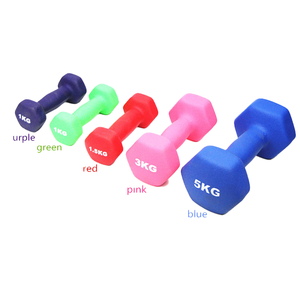 Tùy chỉnh màu sắc logo PVC tráng gang HEX quả tạ cho nhà phòng tập thể dục sức mạnh thiết bị đào tạo tập thể dục nhỏ quả tạ - Product Image 6