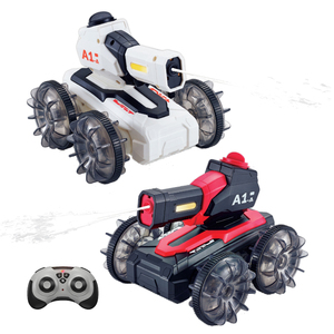 Lucky Toys Land and Water Vehicle RC Control Tank Jouets de tir à l'eau avec télécommande - Product Image 2