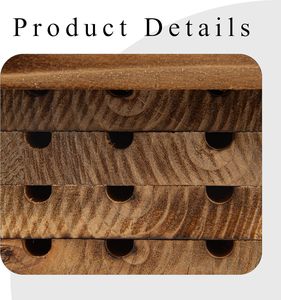 Casas para Abejas de Alta Calidad y Duraderas para el Jardín, Hotel para Insectos, Casa para Abejas de Madera de Carpintero, Caja para Exteriores - Product Image 4