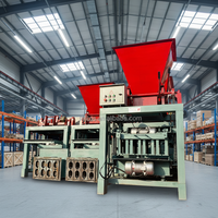 La machine à fabriquer des blocs entièrement automatique la plus vendue peut être équipée d'un moteur diesel pour une utilisation avec un élévateur à briques.