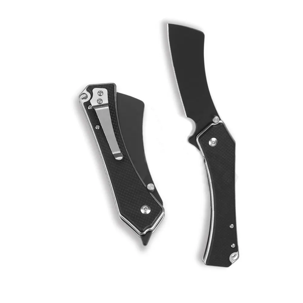 Amazon USA hot on line product black outdoor hunting folding survival camping cold steel pocket knife