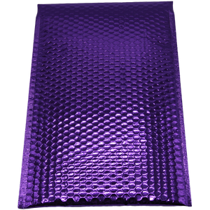 Bolsa Protectora de Burbujas Metálica Morada con Acolchado para Envíos y Embalaje - Product Image 2