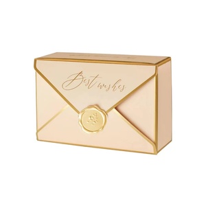 Best Selling Custom Luxury Candy Chocolate Packaging Gold Foil <b>Envelope</b> <b>Gift</b> <b>Box</b> for Wedding - Product Image 1