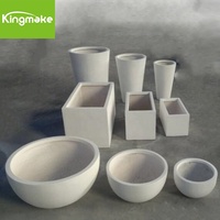 Pots de fleurs carrés noirs Kingmake, pots de fleurs et jardinières pour la maison, plantes, jardin, fournitures décoratives