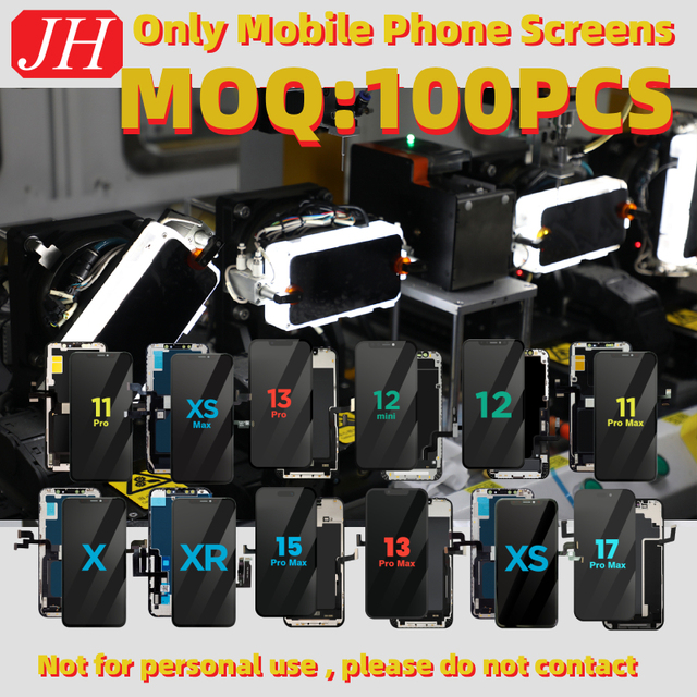 JH Wholesale LCD HD+ Touch Screen Digitizer Display Assembly for iPhone 11 12 13 14 15 16 OEM Incell Screen Replacement