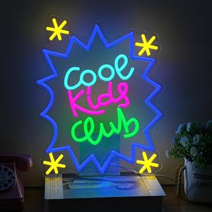Letreros LED de Neón Cool Kids Club, Regulables, Alimentados por USB, Luz Ambiental, Decoración para Escaparates, Luz Indicadora de Calle, 5V - Product Image 6