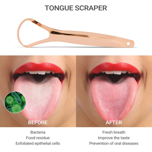 Vàng Thép Không Gỉ Phẫu Thuật Cấp Thép Không Gỉ Lưỡi Chất Tẩy Rửa Tùy Chỉnh Bao Bì 304 Thép Không Gỉ Lưỡi Scraper - Product Image 4