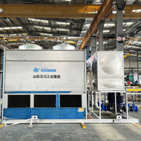 Système de refroidissement industriel pour centre de données 80t 60 Ton 10t 15t, tour de refroidissement à flux croisé à circuit fermé 1000 m³