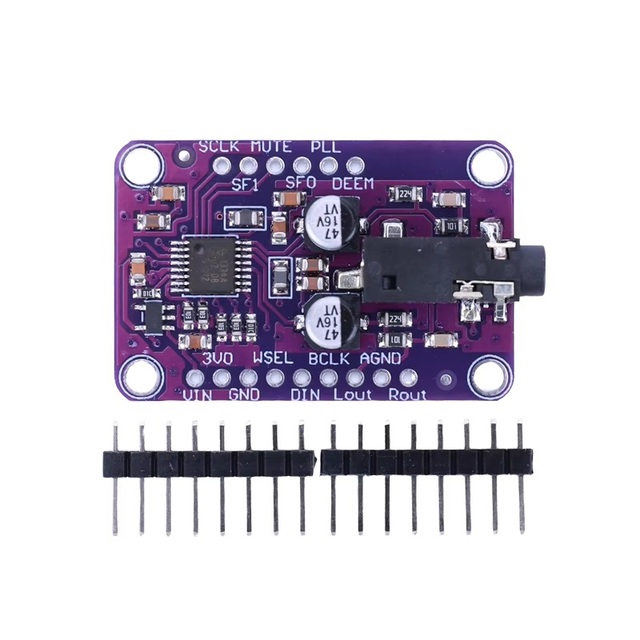 UDA1334A I2S DAC Audio Stereo Decoder Module Board 1334 DAC Module for Arduino 3.3V-5V High Performance ICs Product