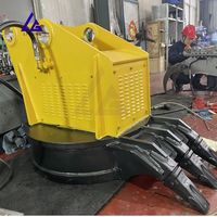 Aimant rotatif hydraulique pour excavatrice avec rotation à 360° °   Homologué CE, haute capacité pour les accessoires de levage de pipeline de 5 à 18 tonnes