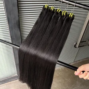 Yiwigs Hiqh Quality Bone Straight 100% Real Human Hair Bundles Supplier Double Drawn Raw Human Hair