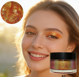Etiqueta privada Brillo suelto Perla Sombra de ojos Gel Pigmento Polvo Crema Cosméticos Venta al por mayor Resaltar Brillo Sombra de ojos Crema - Product Image 1