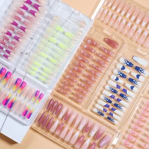 Haute qualité en vrac faux acrylique conception presse sur les ongles longue presse personnalisée sur les ongles pour les femmes ongles artificiels - Product Image 3