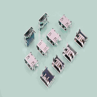 Prise horizontale MUP-H20017 connecteur femelle compatible HDMI adaptateur 19 broches H = 6.20mm avec renflement pour HDTV multimédia