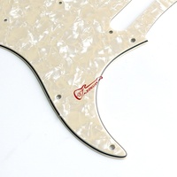 Donlis Wholesale Pickguard Standard US Vintage Blanc Nacre SSS avec Couche de Celluloïd Véritable