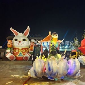 Sculpture d'animal en résine, figurine d'extérieur, décoration traditionnelle du Nouvel An chinois faite à la main, durable, à poser au sol, emballage monobloc - Product Image 1