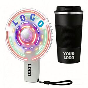 Ventilador de Mano Portátil Mini con Logotipo Personalizado, Pantalla LED, Recuerdo para Invitados de Boda, Regalo Promocional para Eventos Empresariales - Product Image 1