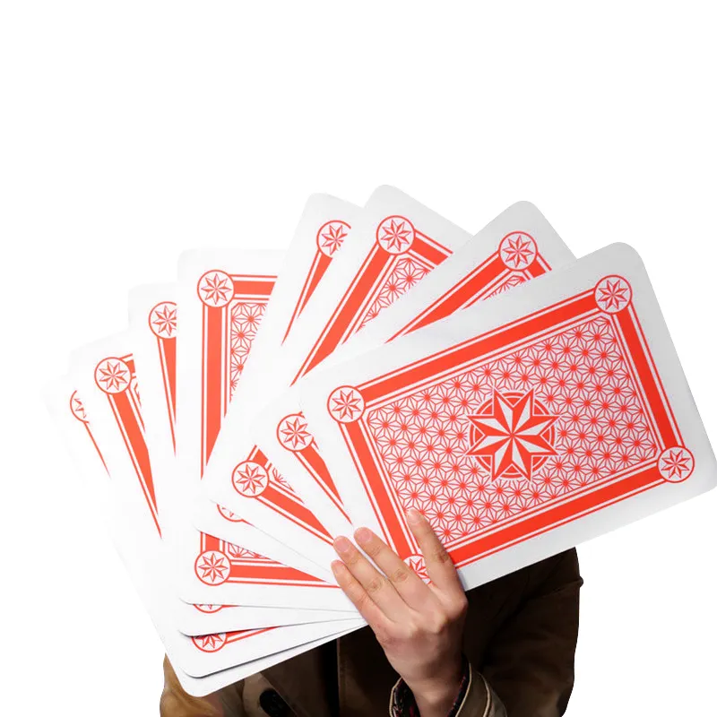 Kartu Permainan Kustom Personalisasi Kartu Poker Jumbo Iklan Kartu Permainan Larged Jumbo