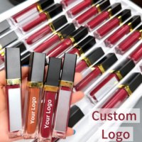 Rouge à lèvres liquide mat longue tenue, imperméable, vegan, avec logo personnalisé, SPF et peptides, marque privée OEM/ODM.