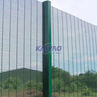 358 Mesh Paneel voor Substation Omheining, Roestvrij IJzeren Draadgaas Anti-Klim voor Elektriciteitsnet