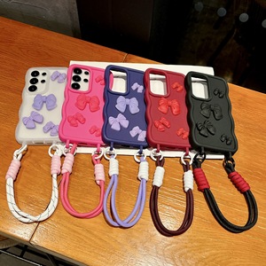 Funda para Samsung S25 Ultra y S24 <span class=keywords><strong>Plus</strong></span> con diseño de onda grande, lazo bonito y orificio para cordón, todo en uno, DIY transfronterizo - Product Image 4